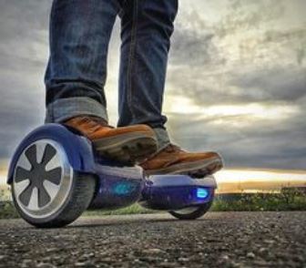 Blue hover board